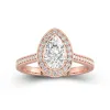 Dainty Pear 2.00ct Moissanite Engagement Ring