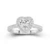 Dainty Heart 1.00ct Moissanite Engagement Ring