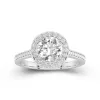 Dainty Round 1.50ct Moissanite Engagement Ring