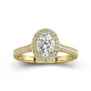 Dainty Oval 1.00ct Moissanite Engagement Ring