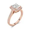 Dainty Princess 1.00ct Moissanite Engagement Ring