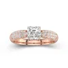 1.50ct Moissanite Engagement Ring 14K Rose Gold