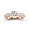 2.00ct Moissanite Engagement Ring 18K Rose Gold