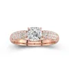 1.50ct Moissanite Engagement Ring 14K Rose Gold