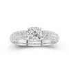 1.50ct Moissanite Engagement Ring 14K White Gold