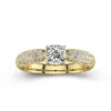 1.00ct Moissanite Engagement Ring 14K Gold