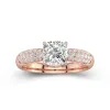 2.00ct Moissanite Engagement Ring 14K Rose Gold