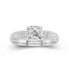 2.00ct Moissanite Engagement Ring 14K White Gold