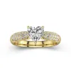 1.50ct Moissanite Engagement Ring 14K Gold