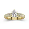 1.50ct Moissanite Engagement Ring 14K Gold