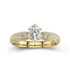 1.00ct Moissanite Engagement Ring 18K Gold