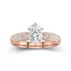 2.00ct Moissanite Engagement Ring 14K Rose Gold