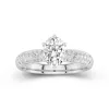 2.00ct Moissanite Engagement Ring 14K White Gold