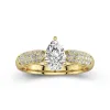 1.50ct Moissanite Engagement Ring 14K Gold