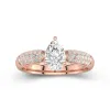 1.50ct Moissanite Engagement Ring 18K Rose Gold