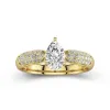 1.00ct Moissanite Engagement Ring 14K Gold