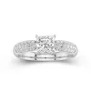 1.50ct Moissanite Engagement Ring 14K White Gold