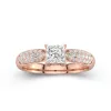 1.00ct Moissanite Engagement Ring 14K Rose Gold