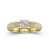 1.00ct Moissanite Engagement Ring 18K Gold