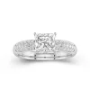 2.00ct Moissanite Engagement Ring 14K White Gold