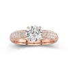 1.50ct Moissanite Engagement Ring 14K Rose Gold