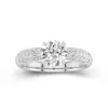 1.50ct Moissanite Engagement Ring 14K White Gold