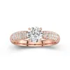 1.00ct Moissanite Engagement Ring 14K Rose Gold