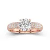 2.00ct Moissanite Engagement Ring 14K Rose Gold