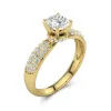 1.50ct Moissanite Engagement Ring 14K Gold