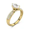 1.50ct Moissanite Engagement Ring 18K Gold