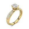 1.50ct Moissanite Engagement Ring 14K Gold