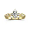 Antique Marquise 1.00ct Moissanite Engagement Ring