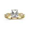 Antique Radiant 2.00ct Moissanite Engagement Ring