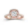 Classic Cushion 1.50ct Moissanite Engagement Ring