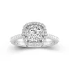 Classic Cushion 1.50ct Moissanite Engagement Ring