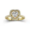 Classic Heart 1.50ct Moissanite Engagement Ring