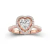 Classic Heart 1.50ct Moissanite Engagement Ring