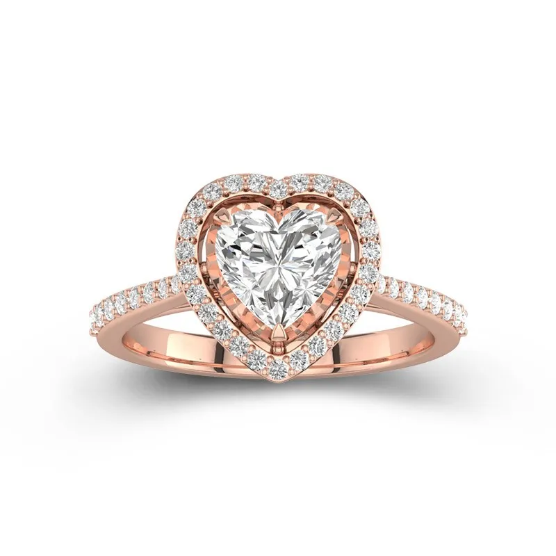 Classic Heart 1.50ct Moissanite Engagement Ring