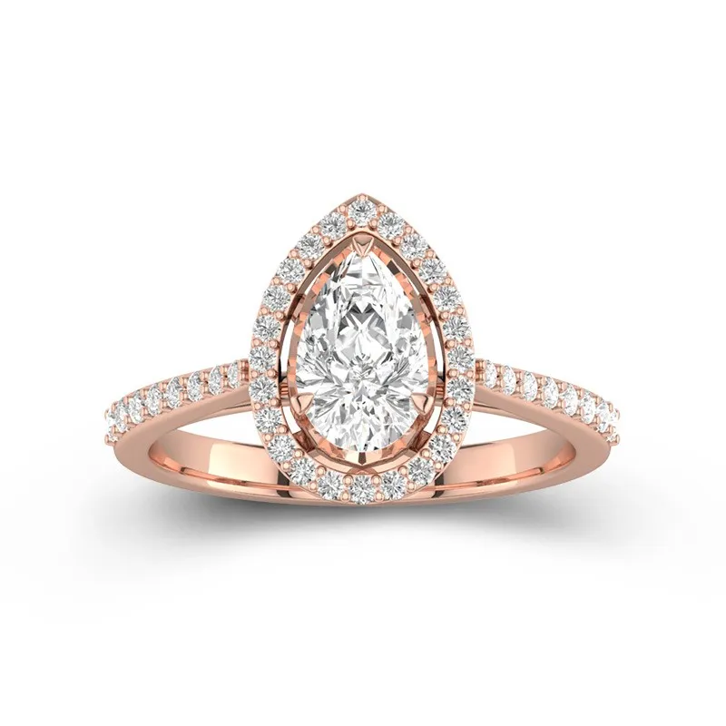 Classic Pear 1.50ct Moissanite Engagement Ring