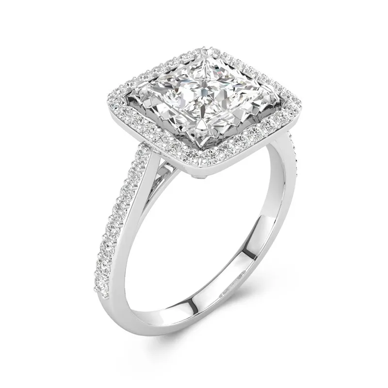 Classic Princess 1.50ct Moissanite Engagement Ring