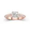 Luxury Asscher 1.50ct Moissanite Engagement Ring