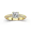 Luxury Asscher 1.50ct Moissanite Engagement Ring