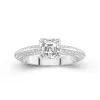 Luxury Asscher 1.50ct Moissanite Engagement Ring