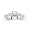 Luxury Asscher 1.00ct Moissanite Engagement Ring