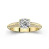 Luxury Cushion 1.50ct Moissanite Engagement Ring