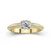 Luxury Cushion 1.00ct Moissanite Engagement Ring