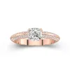 Luxury Cushion 1.00ct Moissanite Engagement Ring