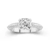 Luxury Cushion 2.00ct Moissanite Engagement Ring