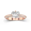 Luxury Heart 1.50ct Moissanite Engagement Ring