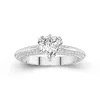 Luxury Heart 1.00ct Moissanite Engagement Ring